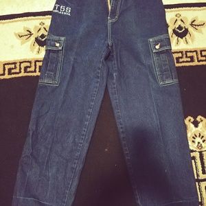 Men size 34 waist 32 inseam blue jeans